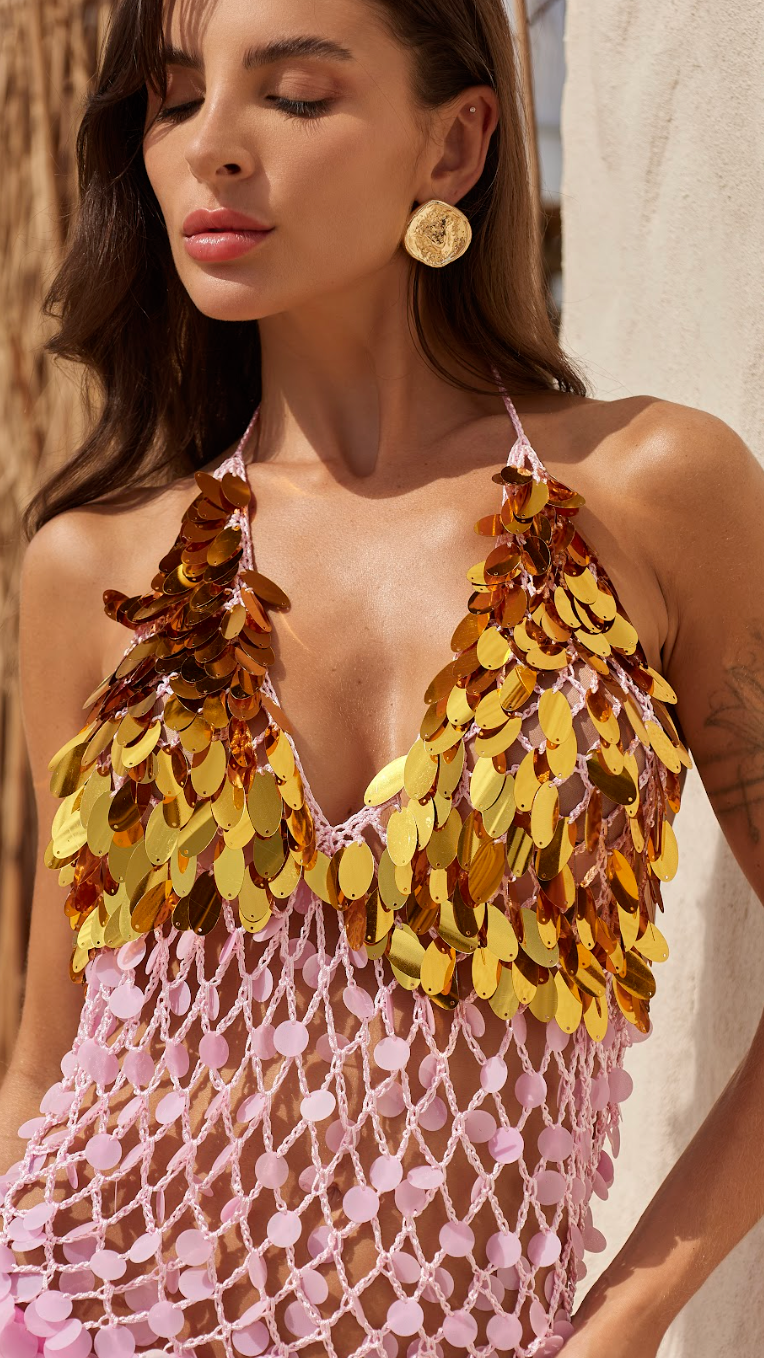 Vestido de crochê Bianca